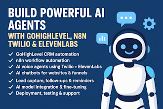 do gohighlevel ai agents with n8n twilio and elevenlabs