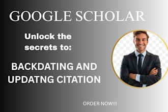 increase google scholar citation, and backdated citation