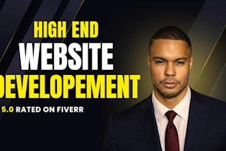design a high end saas or startup website