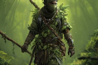 create a tcg card illustrations or epic splash art