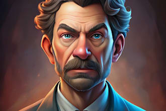 make you political funny cartoon portrait