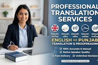professionally translate english to urdu and urdu to english