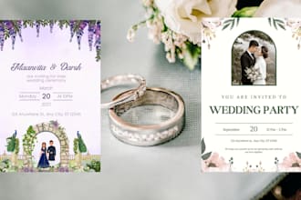 design elegant wedding invitation cards