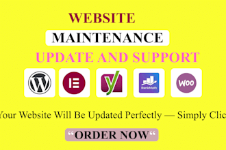 do undefine wordpress website maintenance, wordpress tech support, fix bugs,help