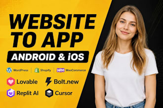 convert any website to mobile app and deliver aab file in one hour