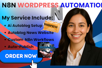 do n8n automation, n8n workflow, n8n ai agent, whatsapp, wordpress autoblog site