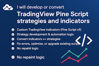 create professional tradingview pine script strategies and indicators