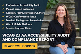 conduct a wcag 2 1 aa accessibility audit and compliance report
