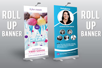 create an awesome roll up banner for you
