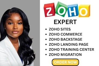design zoho landing page redesign and automation setup