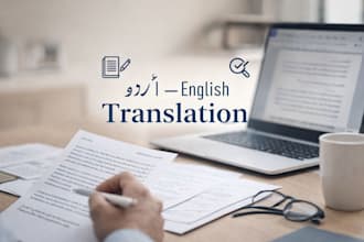 be your certified urdu to english translator