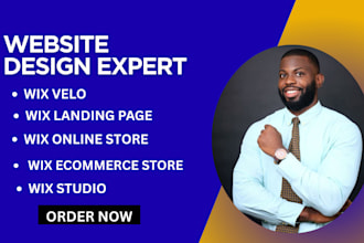 create or redesign  wix website wix studio site or wix online store wix velo