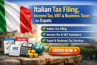 italian tax filing tax return income tax business tax vat expat tax consultant