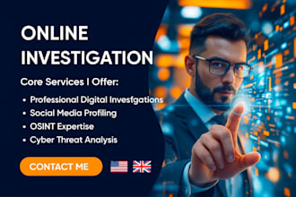 online investigation, osint expert, digital investigation services