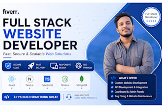 do website and application development as a full stack expert,  HTML CSS react