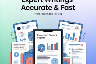be your expert writer and researcher, delivery time 24hrs