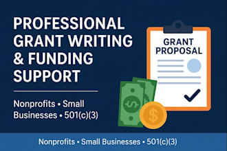 write winning grant proposals and grant applications for nonprofits and business