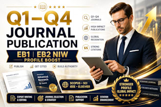 write and publish articles on q1 q2 q3 q4 journals for eb1 eb2 niw profile