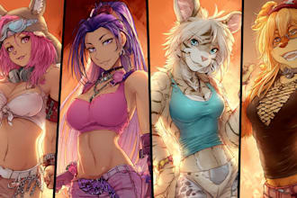 draw fursona original anthro furry art and character