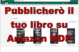 help you publish your book on amazon KDP