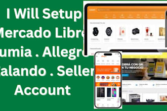 setup mercado libre jumia allegro zalando seller account upload product listing