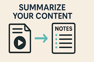 summarize your video, lecture, PDF into clear notes