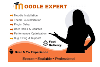 install, configure, customize and optimize moodle lms