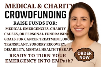create and promote medical crowdfunding campaign charity gofundme gogetfunding