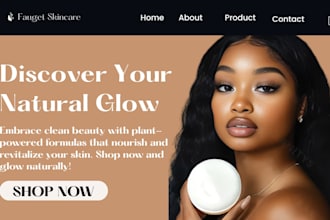 design beauty shopify store skincare website beauty cosmetics skincare store
