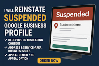 reinstate suspended google business profile fix denied gmb appeal