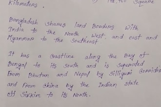 write anything with my beautiful handwriting