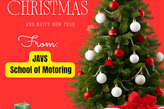 design creative poster banner for christmas