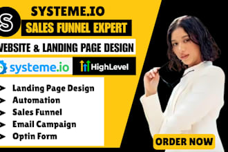 systeme io website, systeme io sales funnel, systeme io landing page