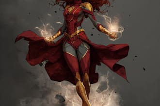 do a charcter of comic or design your comic character