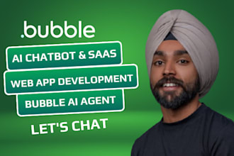 build bubble chatbot web app bubble ai agent chatbot app bubble saas ai website