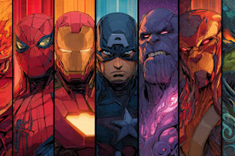 draw superhero character for you