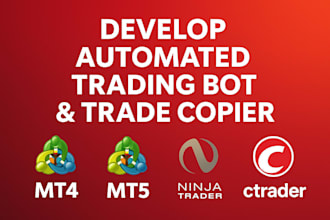 develop automated trading bot and trade copier for mt4 mt5, ninjatrader, ctrader