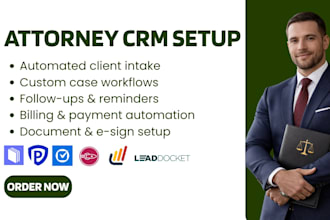 do attorney CRM lawmatics rocket matter mycase lead docket practicepanther clio
