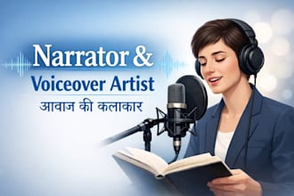 be a professional hindi audiobook narrator