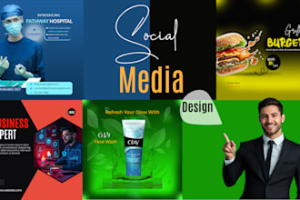 do social media design,face book ads, thumbnail design