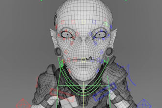rigify body,ik fk,creator 4,arkit blendshape,facial rigging,blender,weight paint