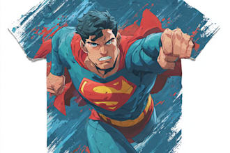 make a superhero cartoon t shirt for you