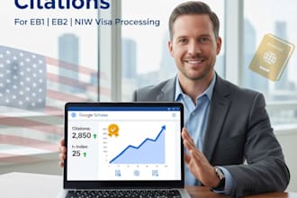increase citation on google scholar for eb1 eb2 niw visa processing