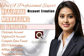create clickbank account, digistore24 account for affiliate marketing