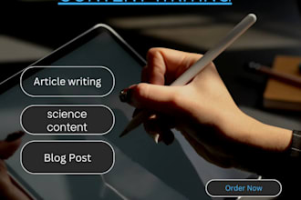 write informative and educational science articles