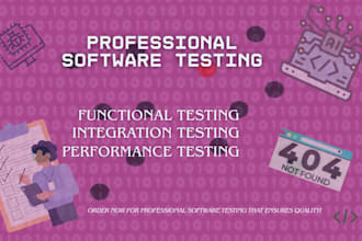 provide professional manual software testing of applications