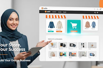 build, design, redesign islamic ecommerce store on salla