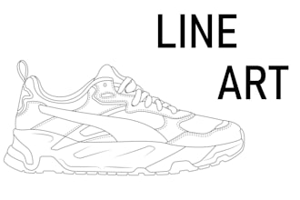 draw line art and sketch illustration in digital art