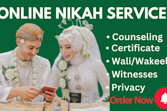 perform online islamic nikah with witnesses
