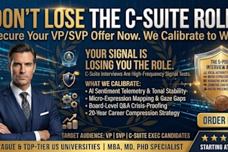 c suite interview coaching and executive presence audits